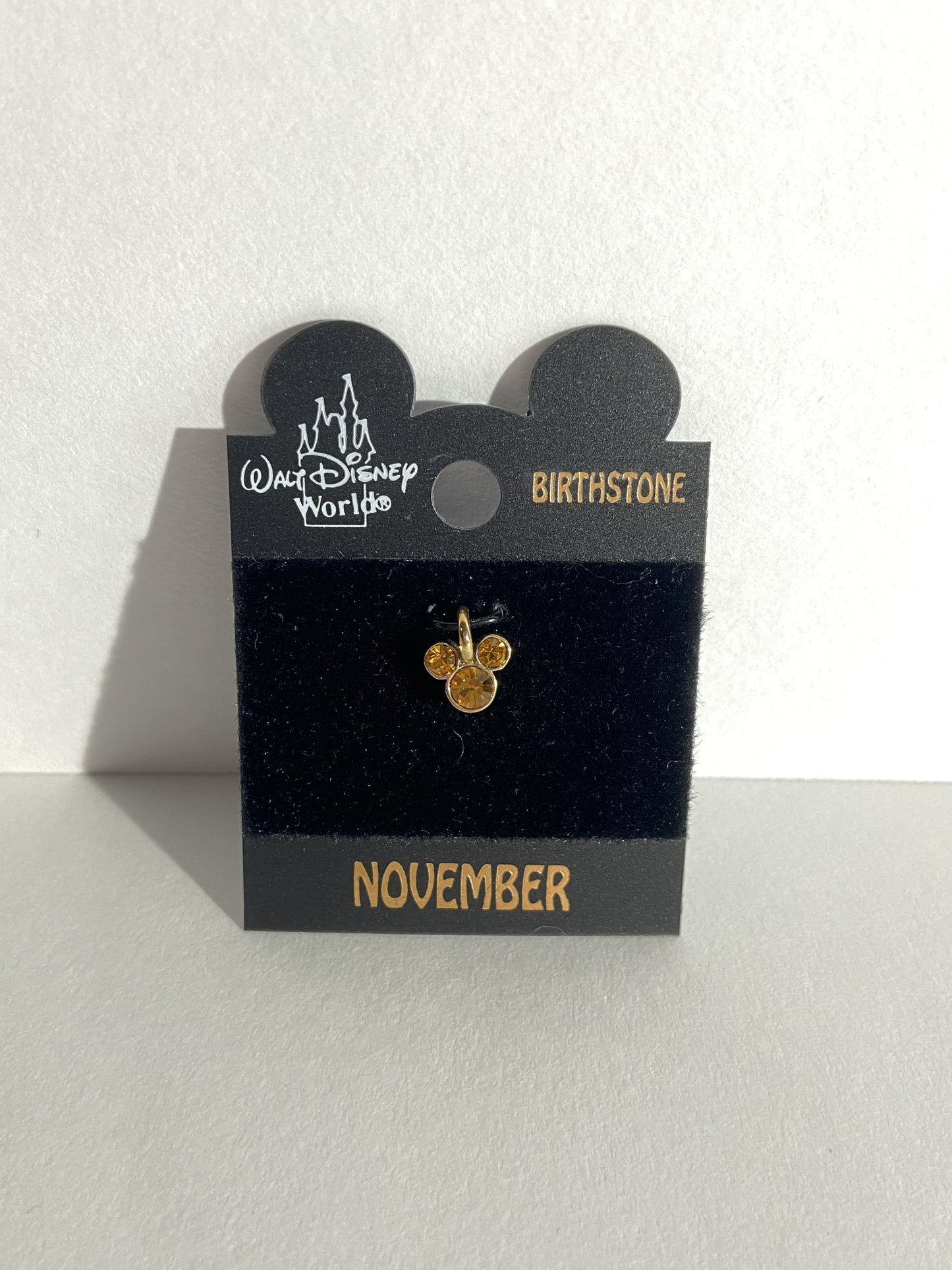Vintage Disney World Topaz November Birthstone Charm