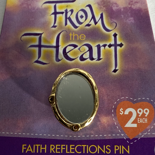 Cute Vintage Mini Mirror Pin
