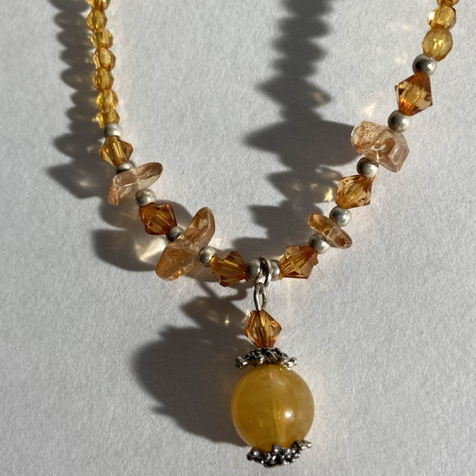 Beaded Crystal Necklace